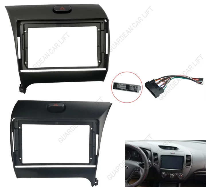 

9 Inch Android Car Radio Fascias For 2013 KIA K3/ FORTE/ SHUMA Stereo Player 2DIN Head Unit Dash Frame Panel Installation Trim