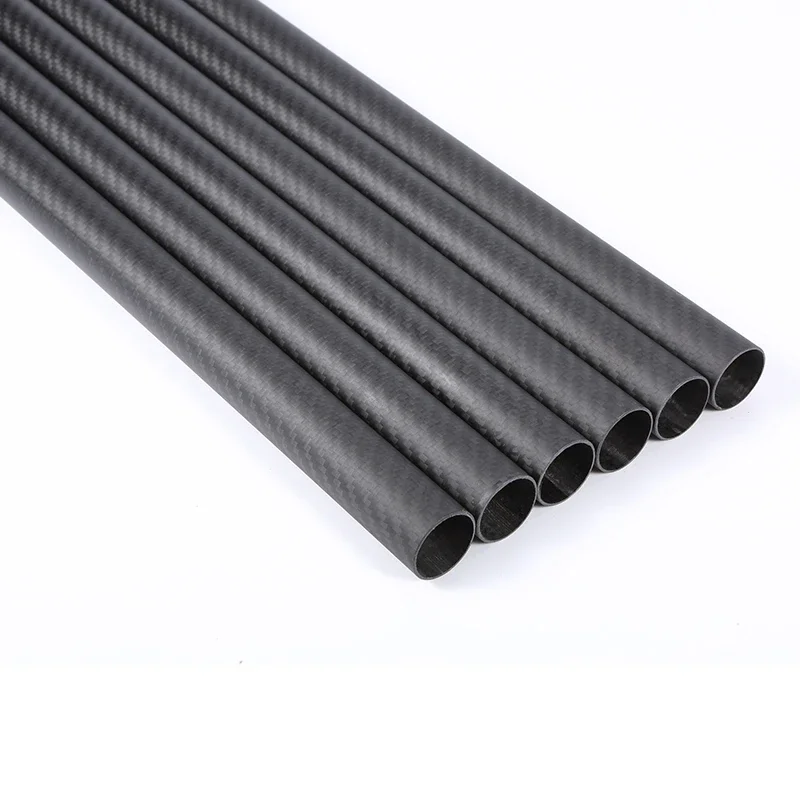 3K Carbon Fiber Tube ,Plain Matte ,Length 1000mm,Wall Thickness :1mm,Calibre:5mm-35mm, High strength full carbon fiber tube.