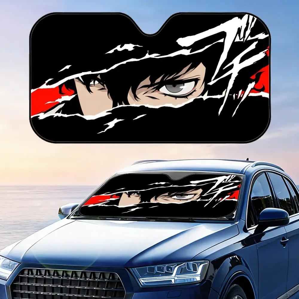 

Game P-Persona Eye Sun Visor Reusable Aluminum Foil Car Sunshade UV Protection Heat Insulation Windshield Cover