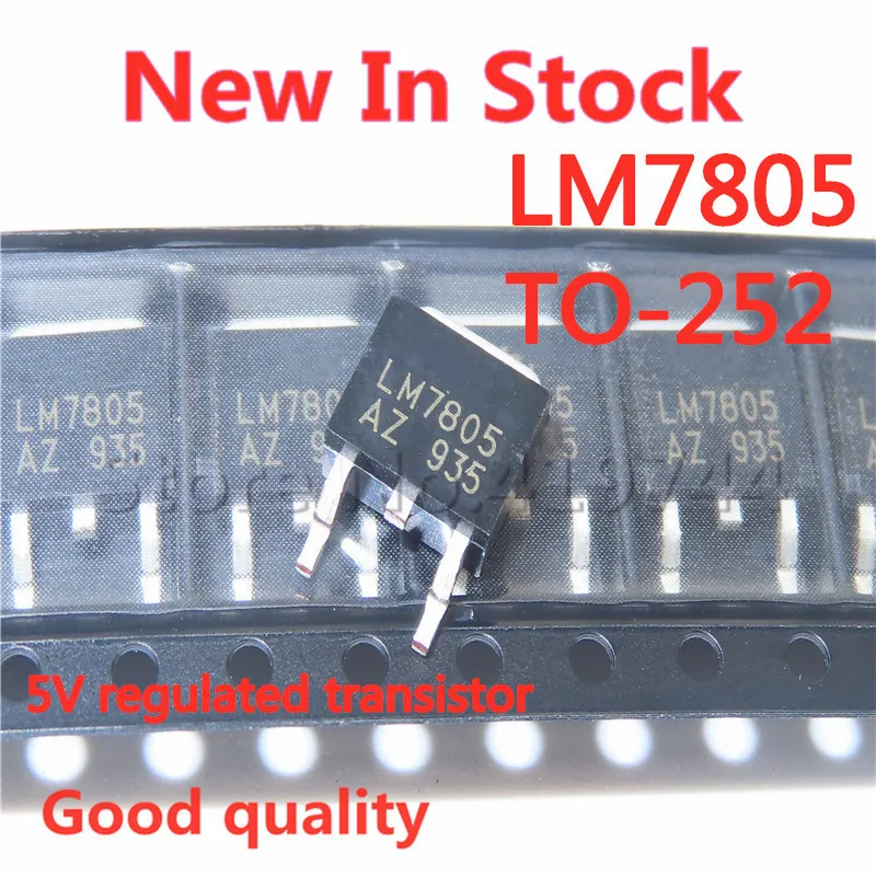 20PCS/LOT  LM7805AZ LM7805 TO-252 voltage regulator triode regulator tube In Stock NEW original IC