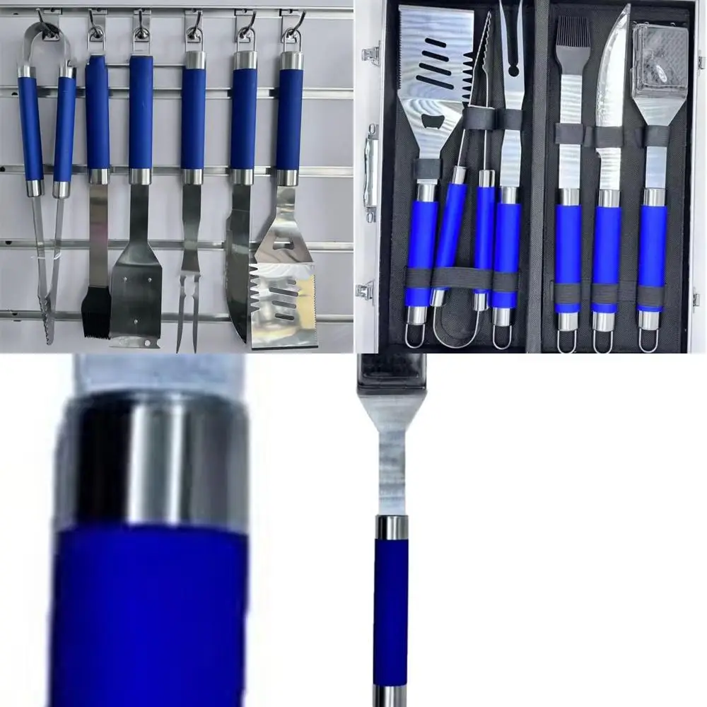 

Набор инструментов для барбекю на открытом воздухе, шесть предметов, в алюминиевом кейсе, для гриля