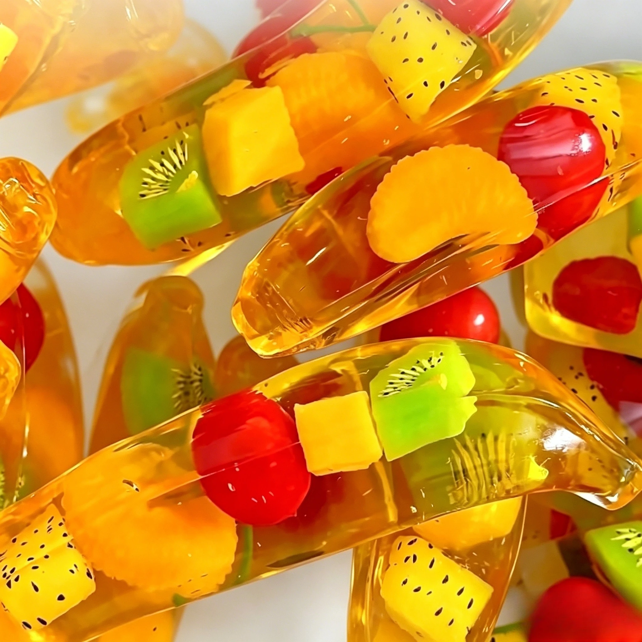 Hot Fruit Banana Jelly Squishy Toy Stress Relief Anxiety Calming Sensory Squeeze Fidget Toy for Adults