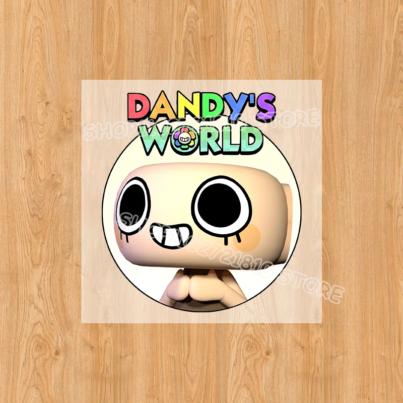 Dandys World ملصقات نقل الحرارة تي شيرت بلوزات القبعات صبي فتاة DIY بها بنفسك لطيف أنيمي متعة بقع نقل ساخن ملصق زين هدية