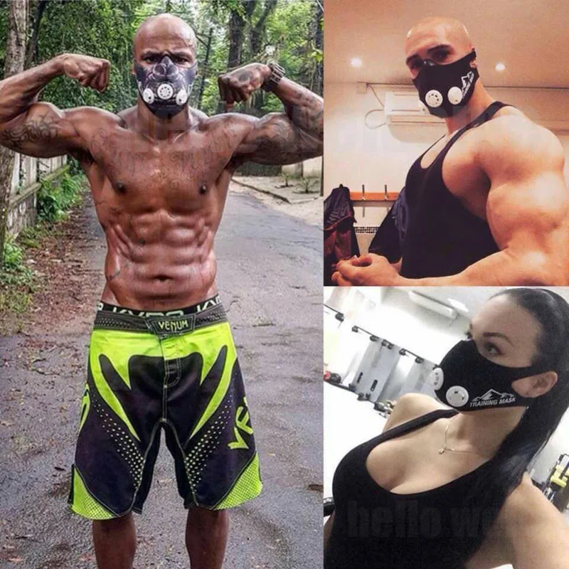 Trainings maske 2,0 Sauerstoff Entlüftung Sport Laufen Pro Fitness Gym Workout Radfahren Höhe Höhen training 3,0 Sport maske