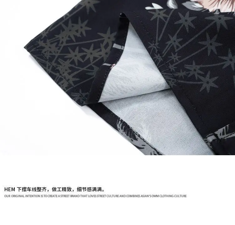 New Summer Beach Flower Shirts For Women Men Punk Hip Hop POLO Collar Blouse Streetwear Harajuku Loose Tops 2024 New