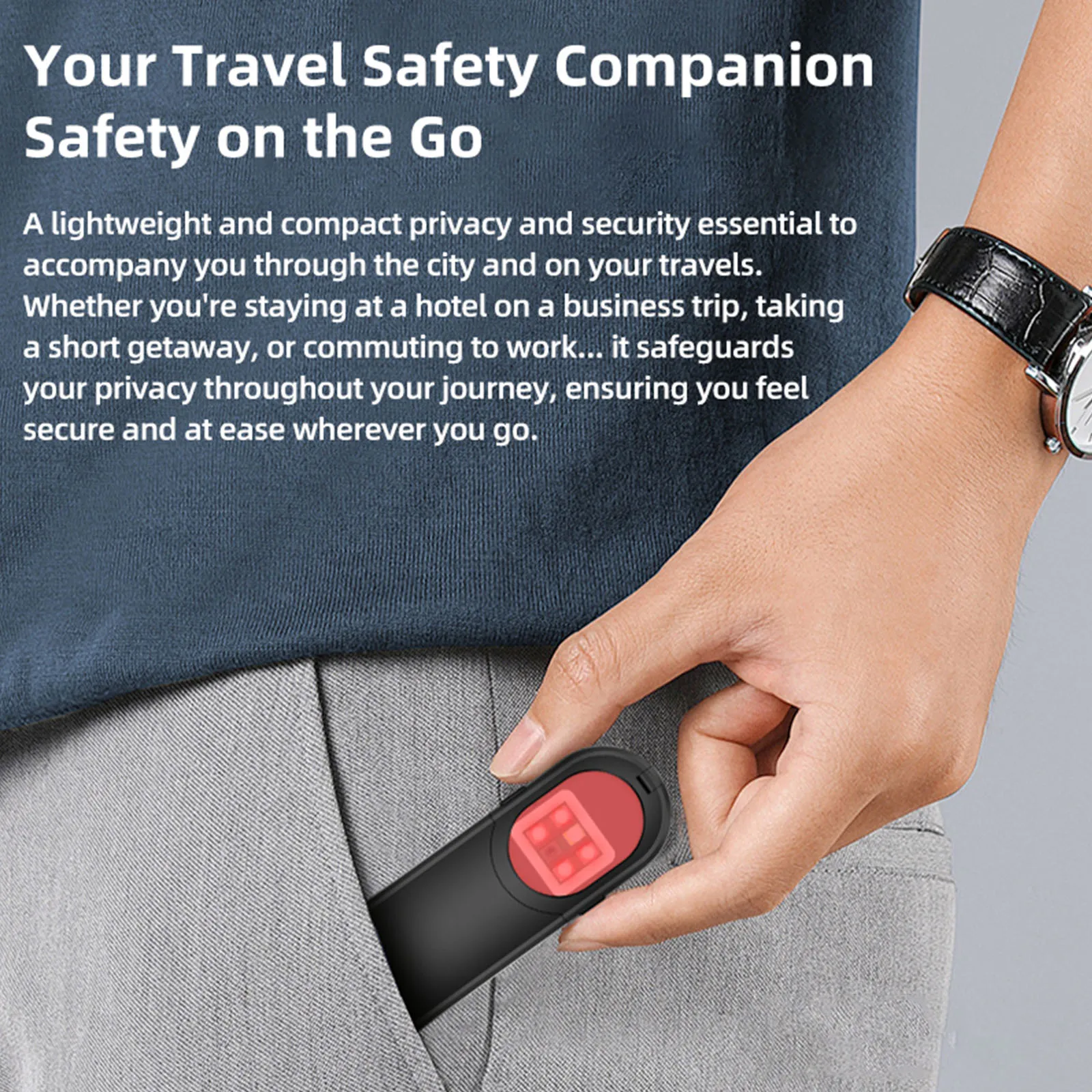 4-in-1 Electronic Scanner Portable GPS Tracking Detector Protective Alarm Infrared Camera Detector for Hotels Travel Office Car