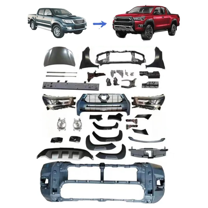 4X4 Offroad ABS Matte Black Body Kit Aftermarket Pickup Truck Exterior Upgrade Decoration Mod Parts