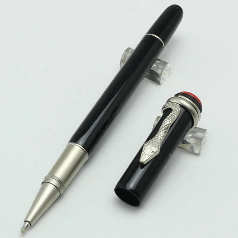 عالية الجودة MB الطبعة المعدنية سلسلة 1912 قلم حبر جاف البطانة ثعبان كليب Caneta الرول الكرة لكتابة مكتب الأعمال للهدايا