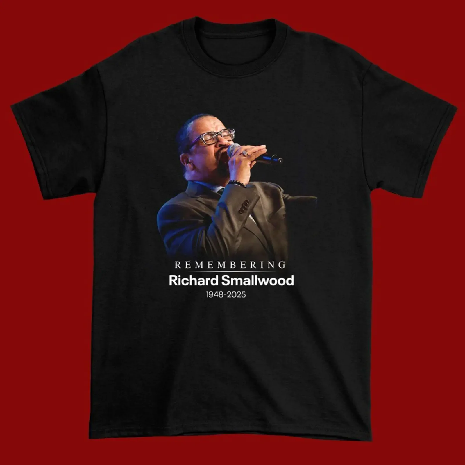Richard Smallwood 1948 2025 Black T Shirt S 5XL N8652 vintage Washed streetwear Stylish designer clothes Breathable Versatile