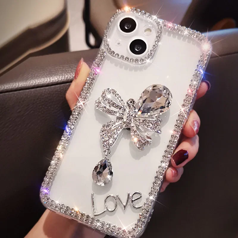 Rhinestone Case for Samsung Galaxy S25 S24 S23 S22 S21 S20 S10 S9 Ultra Plus FE Case Diamond Phone Cover Sunjolly