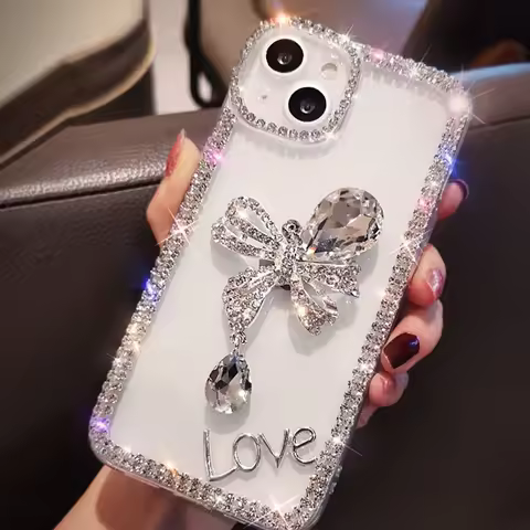 Rhinestone Case for Samsung Galaxy S25 Ultra Edge S24 S23 S22 S21 S20 S10 S9 Plus FE Note 20 10 Case Diamond Phone Cover