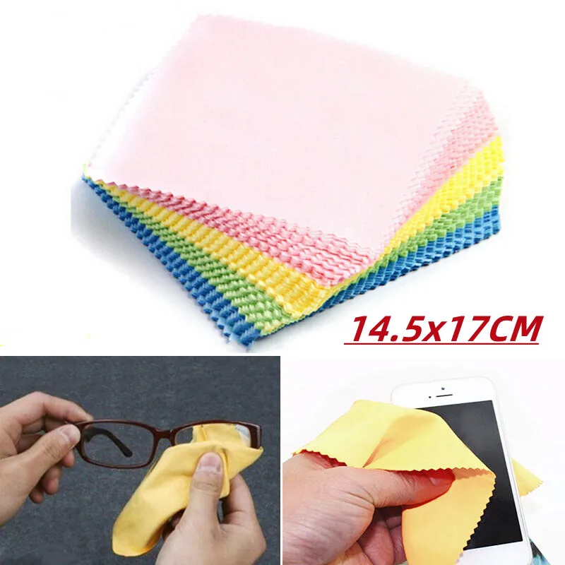 14.5X17Cm Vi Sợi Vải Lau Kính Máy Tính Màn Hình Điện Thoại Camera Vệ Sinh Hộp Đàn Piano Chà Rửa Dụng Cụ Riêng Biệt Bọc