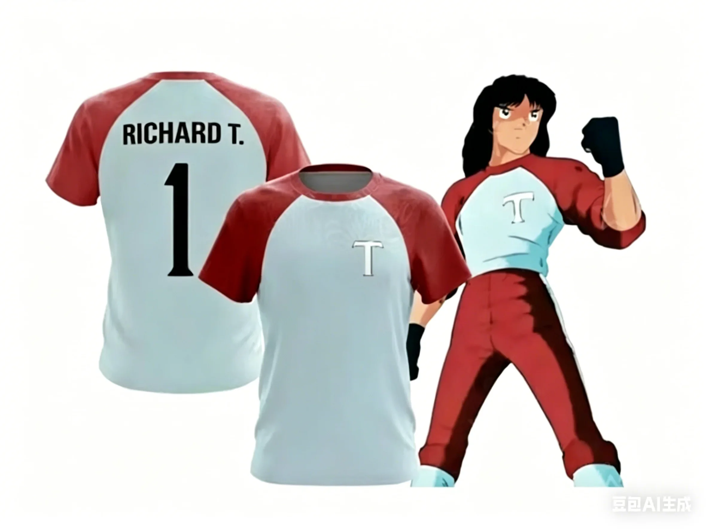 Captain Tsubasa Oozora Tsubasa Fußballtrikot der japanischen Nationalmannschaft, Anime-Fußball-T-Shirt, schnell trocknendes Oberteil für Männer, Frauen, Kinder – Detail 8