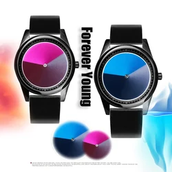 Personalized Creative Design Quartz Watch, Pointerless Men's Watch, Gradient Surface, Elegant Women's Watch, Great Gift for Frie