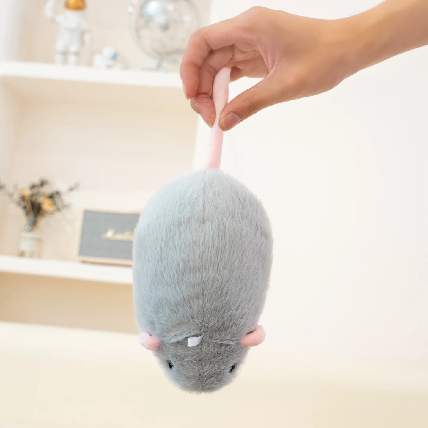 Lifelike Mouse Soft Plush Toy Lovely Rat Pillow Funny Doll Grey Mice Full Stuffed Animal Room Decor Creative Birthday Xmas Gifts