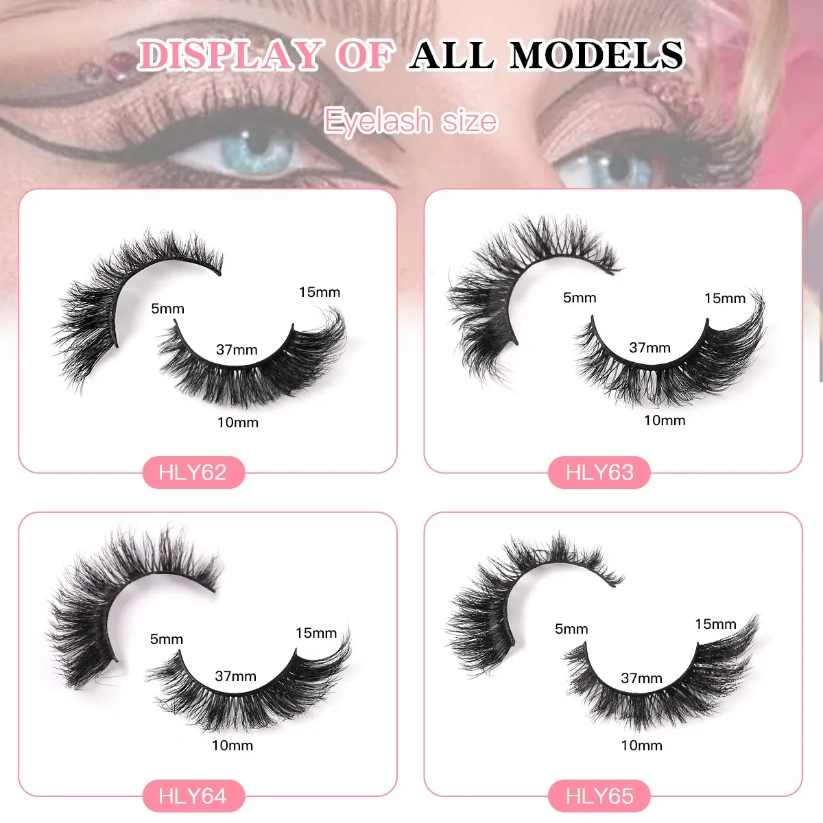 Hot-selling New Products 7 Pairs Of Extended End-of-eye Fox False Eyelashes Thick Natural Curled Cat Eye False Eyelashes