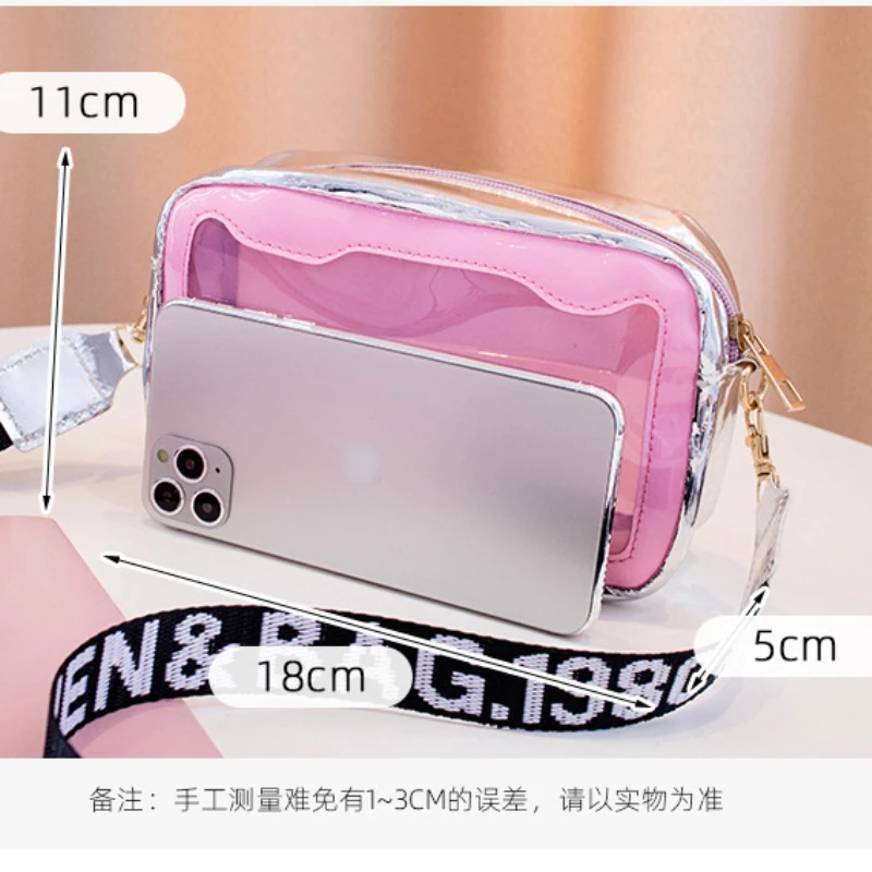 Trend Women's Shoulder Bag Summer Transparent Jelly Bag Female Beach Crossbody Bags Candy Color Ladies Handbags Girls Purse