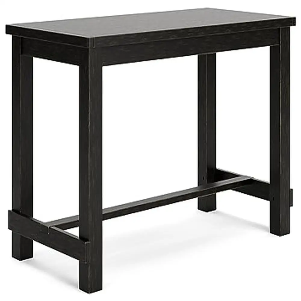 Modern Rectangular Dining Table Black Wood 60