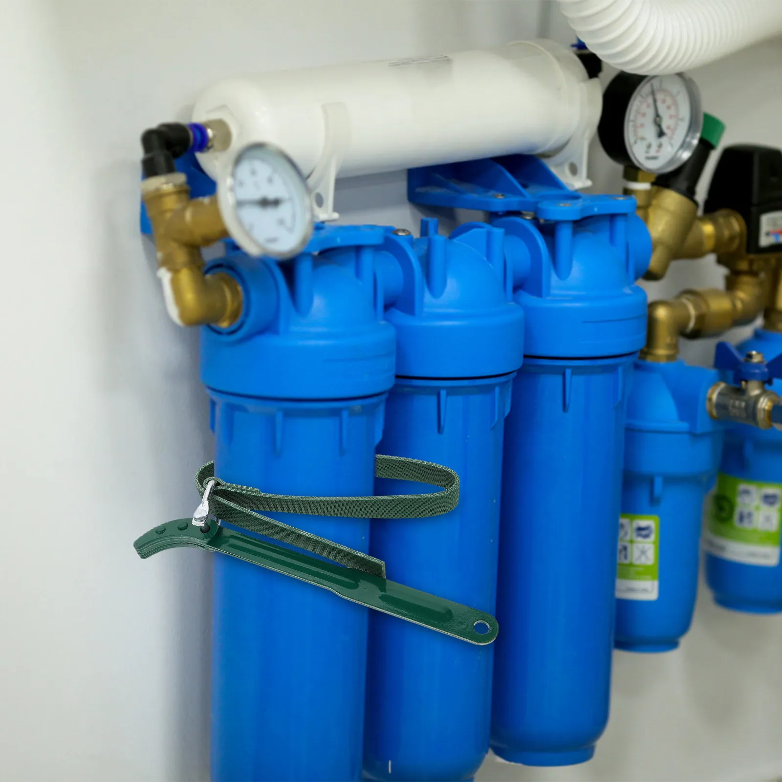 

2Pcs Water Filter Strap Wrench Heavy Duty Non-Slip Handle Adjustable for Plumbing Car Tractor Faucet Repair Tool