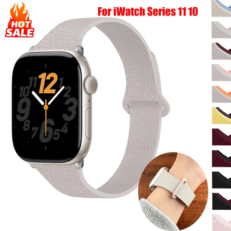 Magnetisches Silikonarmband für Apple Watch Ultra 3 Band 49mm 45mm 40mm 46mm 42mm 44mm 38mm Armband iWatch Serie 11 10 9 8 7 6 SE 3