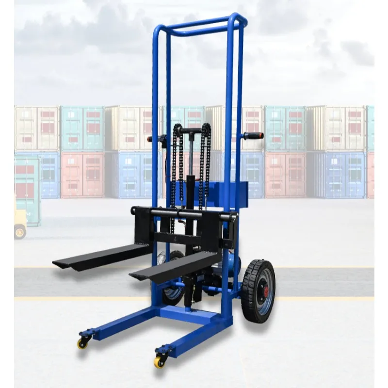 

Модный продукт, электрический подъемный гидравлический вилочный погрузчик, портативный небольшой штабелер, ручной вилочный погрузчик с ручным управлением