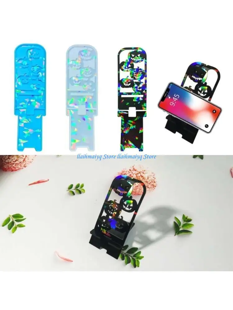 

573B Cell Phone Stand Mold Silicone Holder Epoxy Casting Mold Light and Mold for Home Decor