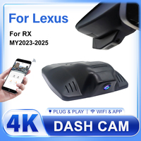 Plug and Play Dash Cam For Lexus RX 350 500 RX500H RX350H 2023 2024 2025 Car Video Recorder Wifi DVR 4K DashCam For Car Camera