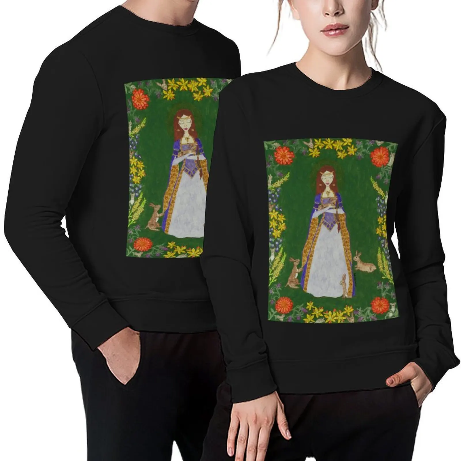

Saint Melangell Pullover korean autumn clothes fashion men men's clothes men's sweat-shirt set sweatshirt