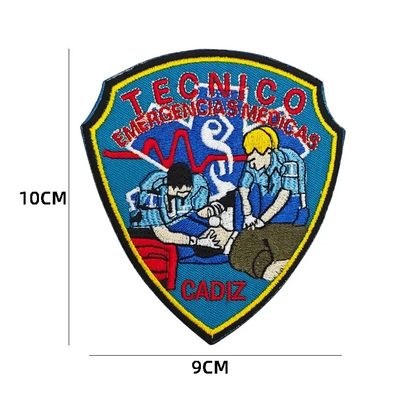 Star of Life Rescue Morale Badge patch ricamate Battlefield Medical Staff Emblem accessorio tattico zaino Sticker