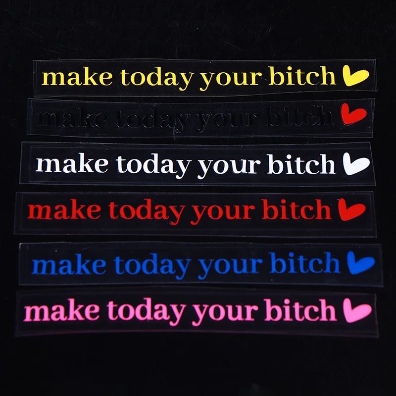 اصنع اليوم ملصق مرآة الرؤية الخلفية *، ملصق سيارة، ديكور سيارة جديد، ملصق فينيل مضحك، ملصق مرآة السيارة