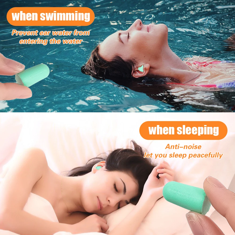 Travel Sleeping Soundproof Earplugs For Sleep Special Mute Soft Slow Rebound Anti-Noise Protection Ear Plug Silent Earplug