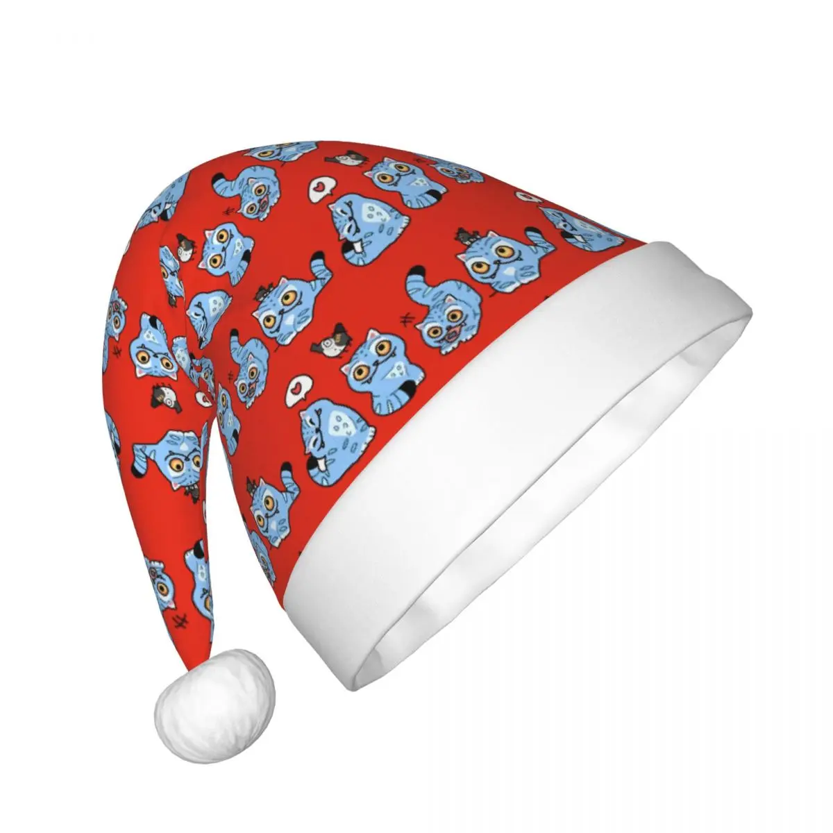 ديربي النمر القط لطيف الكرتون قبعات عيد الميلاد للبنين بنات طفل أطفال الأطفال هنتركس سانتا قبعة قبعة هدايا حفلة عيد الميلاد