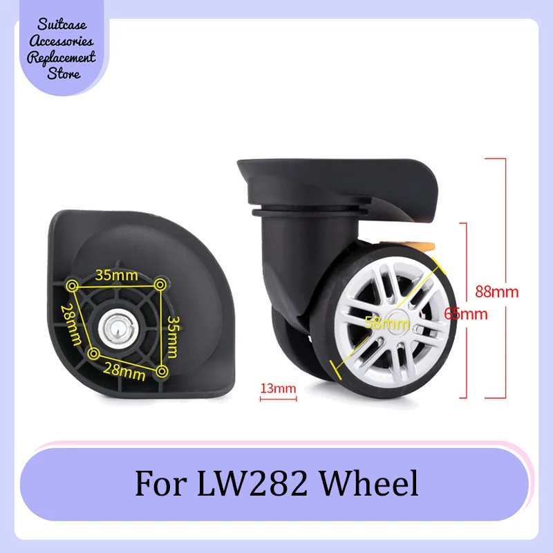 

Suitable For LW282 Rotating Smooth Silent Shock Absorbing Wheel Accessories Wear-resistant Universal Wheel Replacement Suitcase