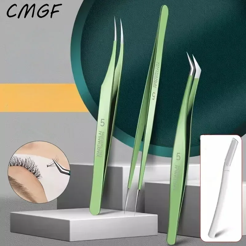

CMGF High Precision False Eyelash Curler Tweezer Eyelash Extension Tool Multi-Purpose Ultra Fine Blackhead Removal Curler