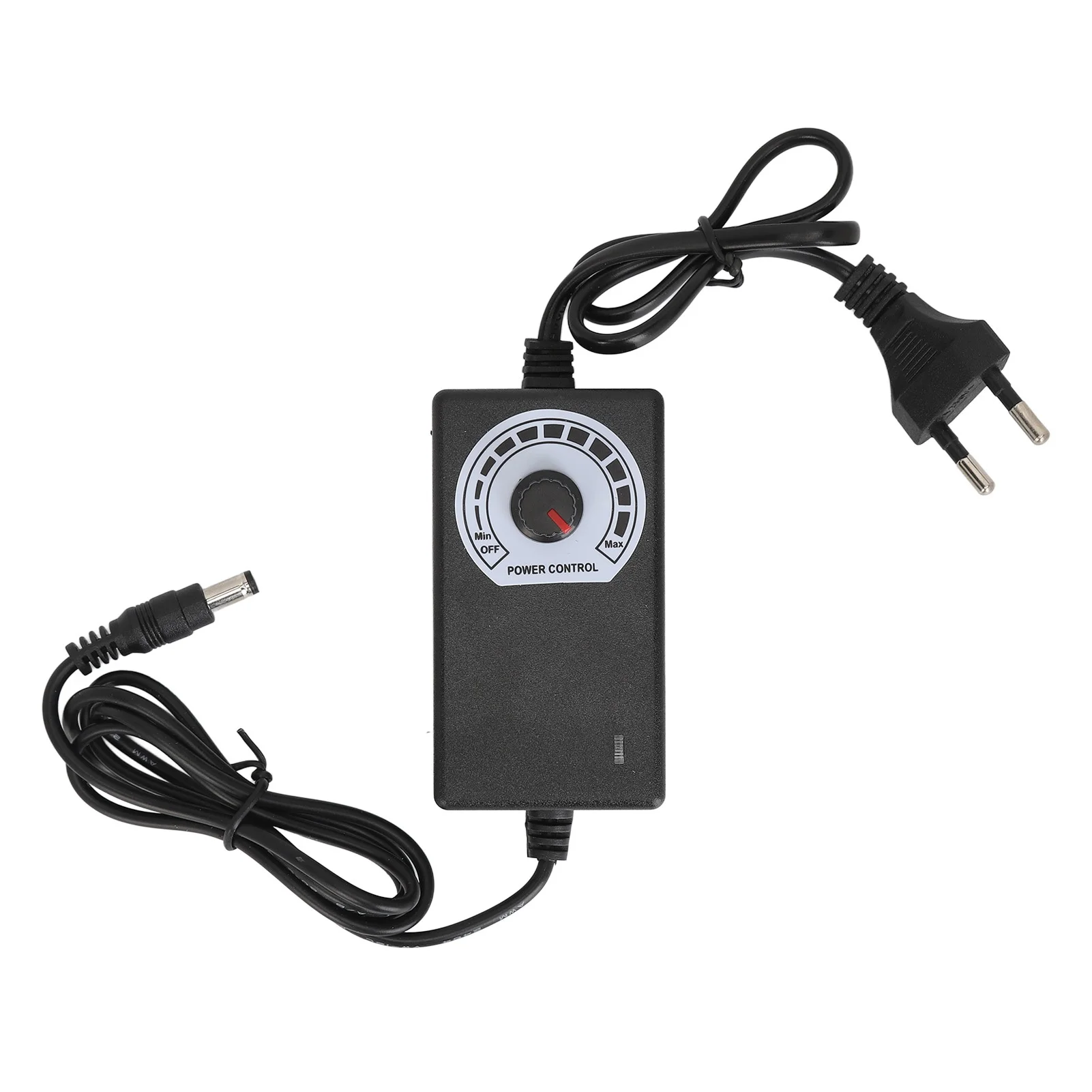 DC Interface Tattoo Power Supply 3‑12V Adjustable Overload Protection Rotation Knob Tattoo Voltage Regulator   Black