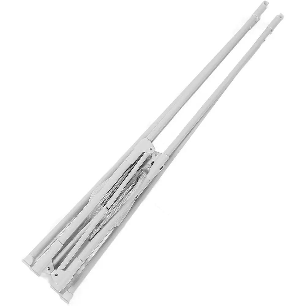 Compact and Stylish Folding Clothes Drying Rack for Indoor or Outdoor Use with Mesh Shelf