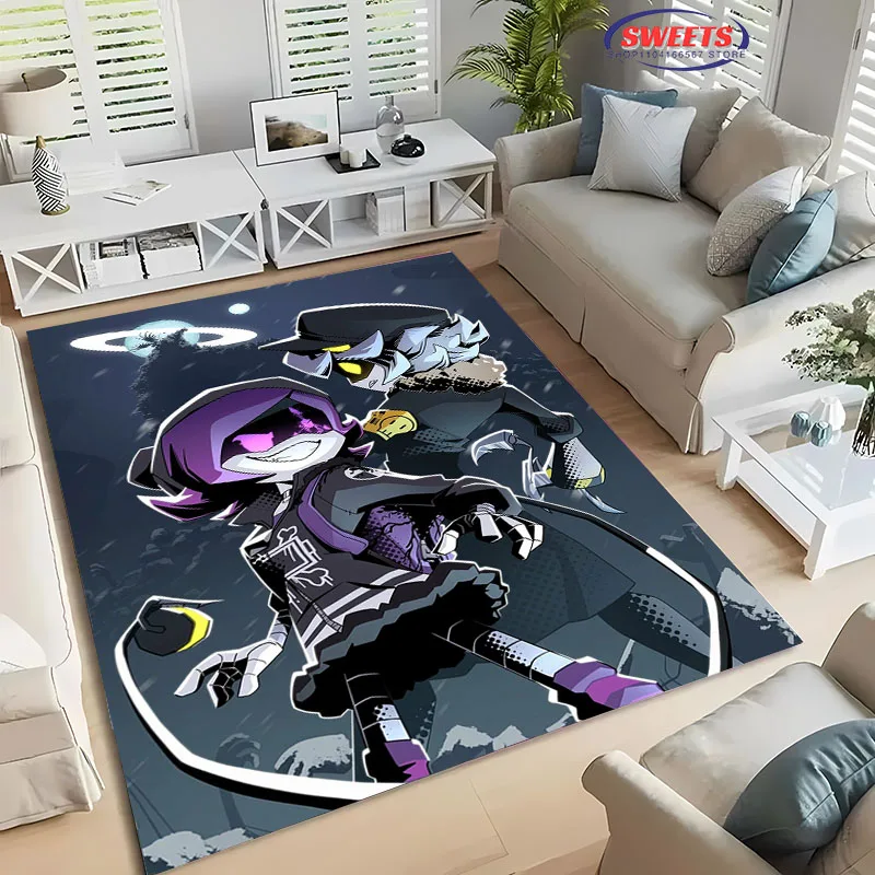 3D Printing Cartoon Carpet Murder Drone for Living Room Cartoon Children's Bedroom Sofa Doormat Floor Tapete Anti-slip Decor Mat