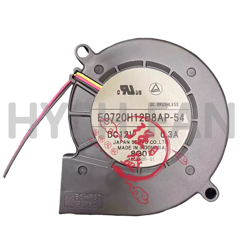 

E0720H12B8AP-54 New Original 12V 0.3A Blower Xerox Machine Projection Fan