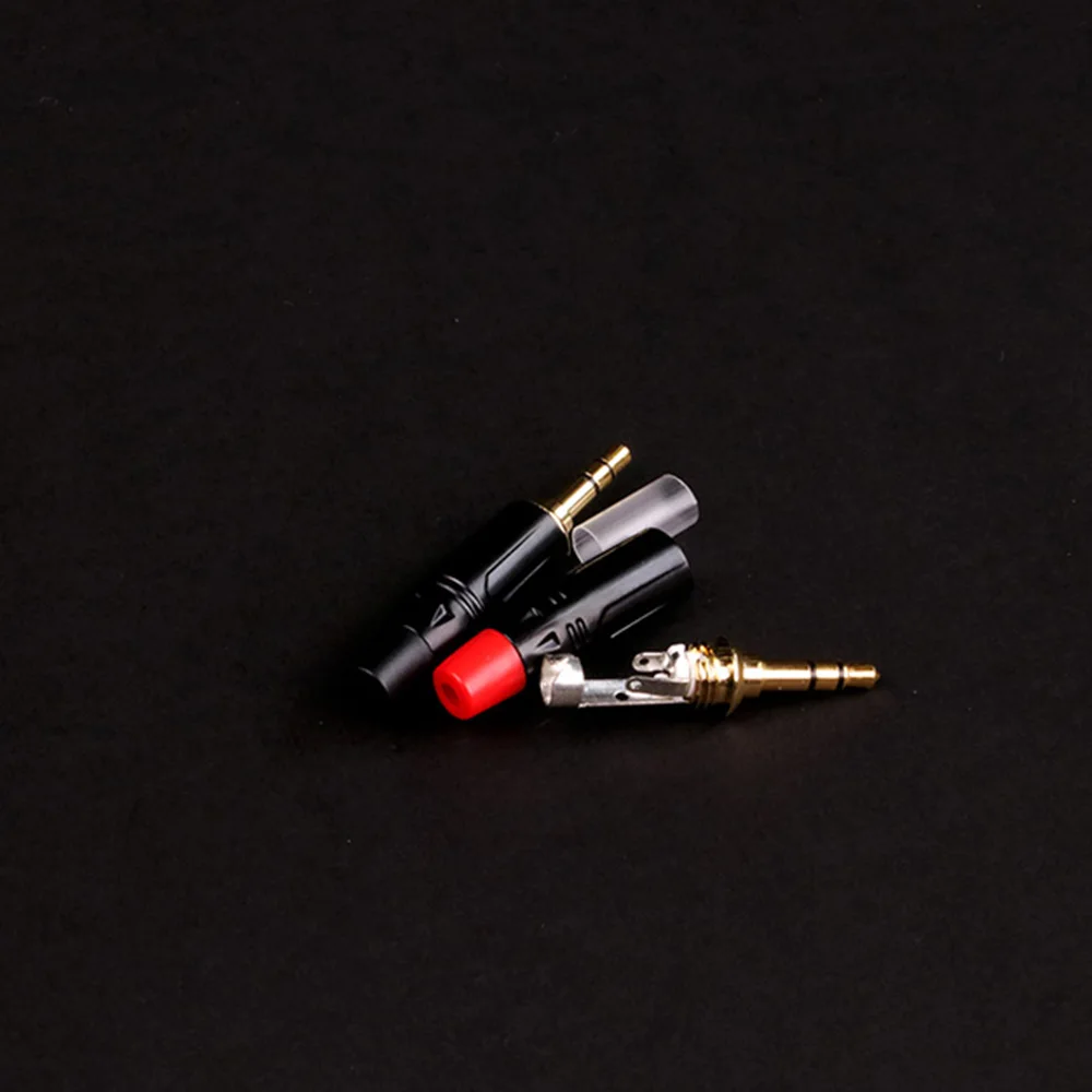 1PC 3Poles Stereo 3.5mm Jack Male Plug Connector Soldering Wire Connector Gold Plated 3Pin 3.5mm Plug Headset Earphone DIY