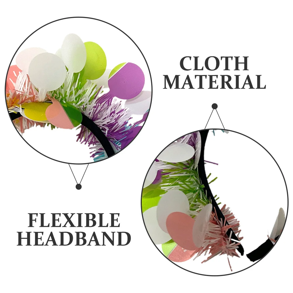 

2Pcs Tinsel Headbands Spring Carnival Hair Accessories Festive Touch Party Supplies Women Tinsel Headbands Spring Headband