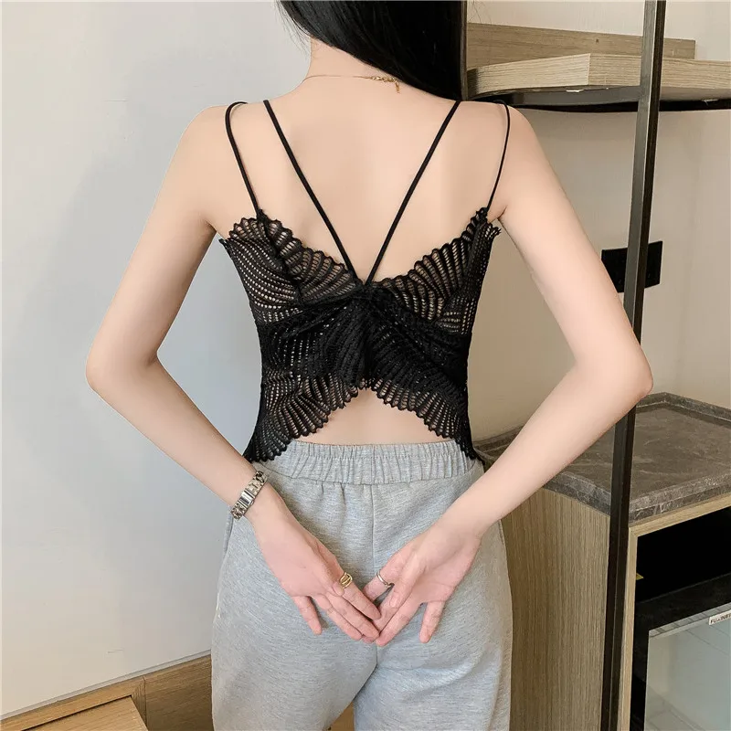 2025 renda bal cinta colete feminino faion doce e picante svel superior desgaste interno versátil cor de ajuste sob medida