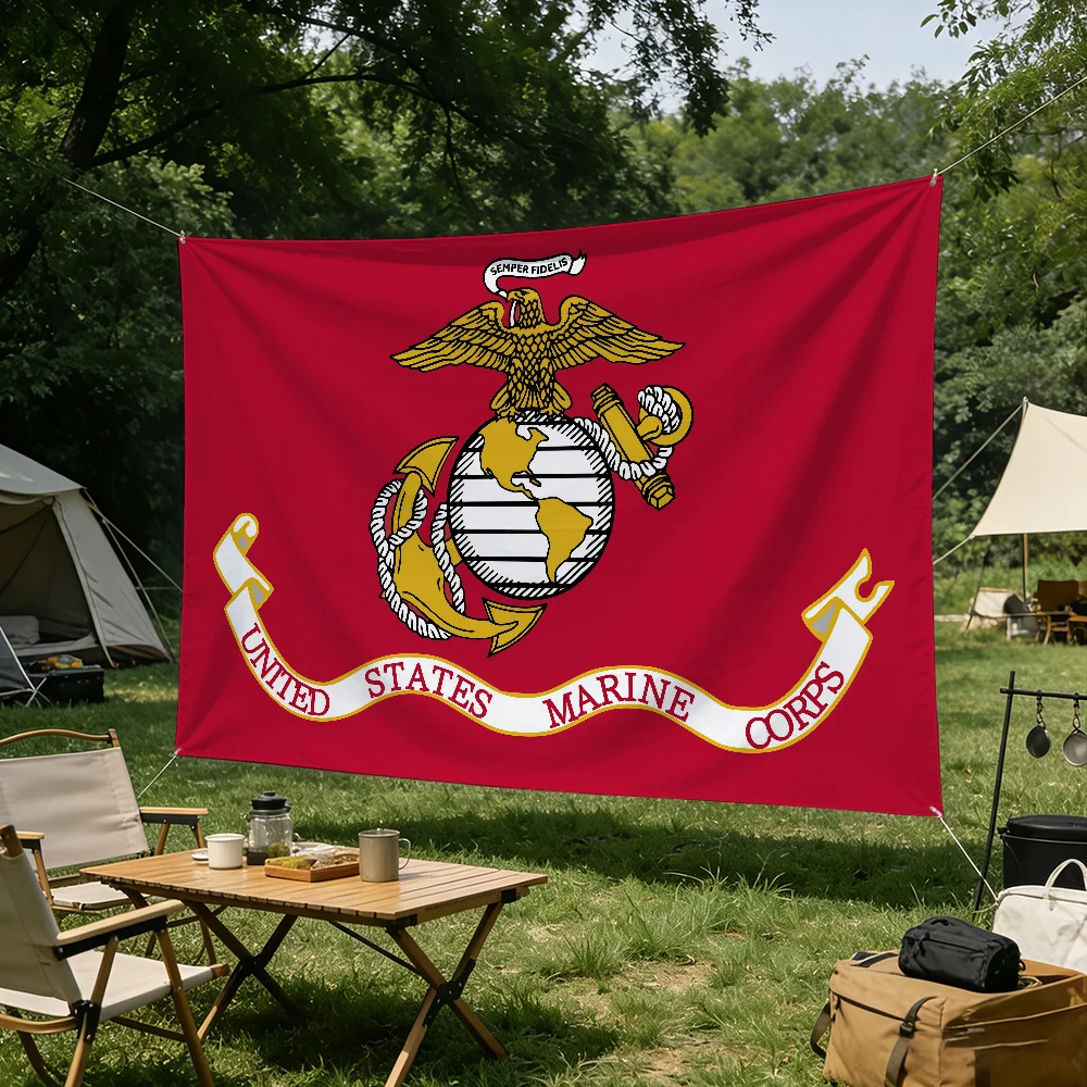 United States Marine Corps flag Tapestries Outdoor Parties Bedrooms Living Rooms Dorm Rooms Wall Decor Banners Gifts