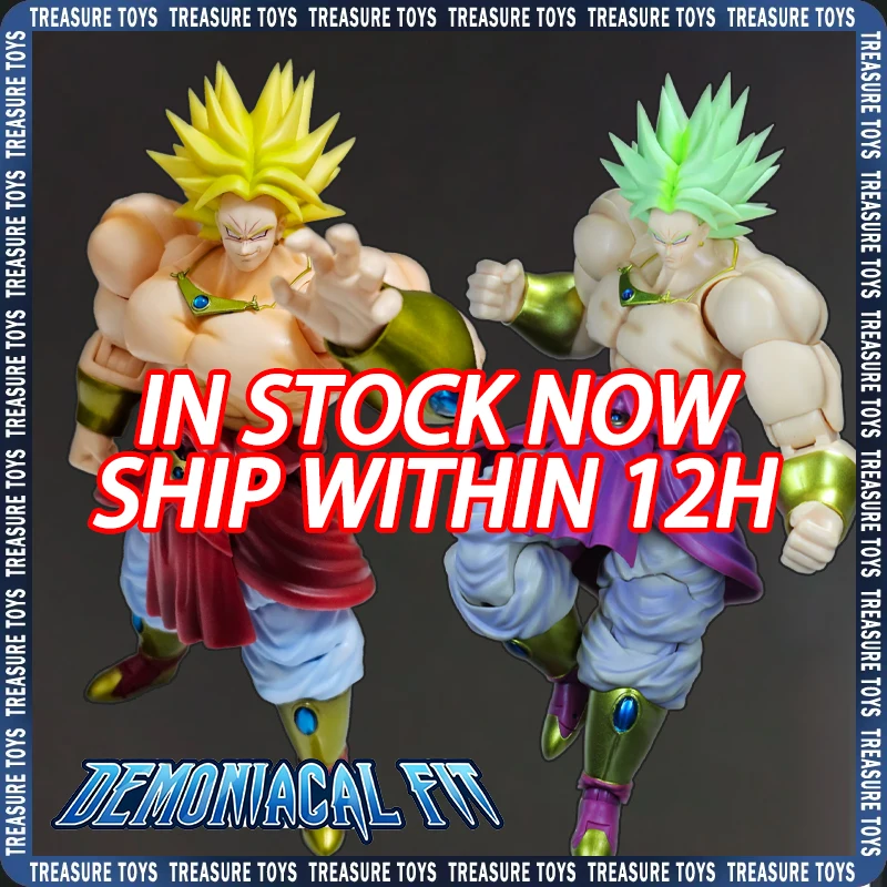En Stock: Figuras de Acción Demoniacal Fit SHF Broly, Figuras de Anime de Dragon Ball Super Saiyan Broli, Modelo de Juguete del Legendario Berserker Goku
