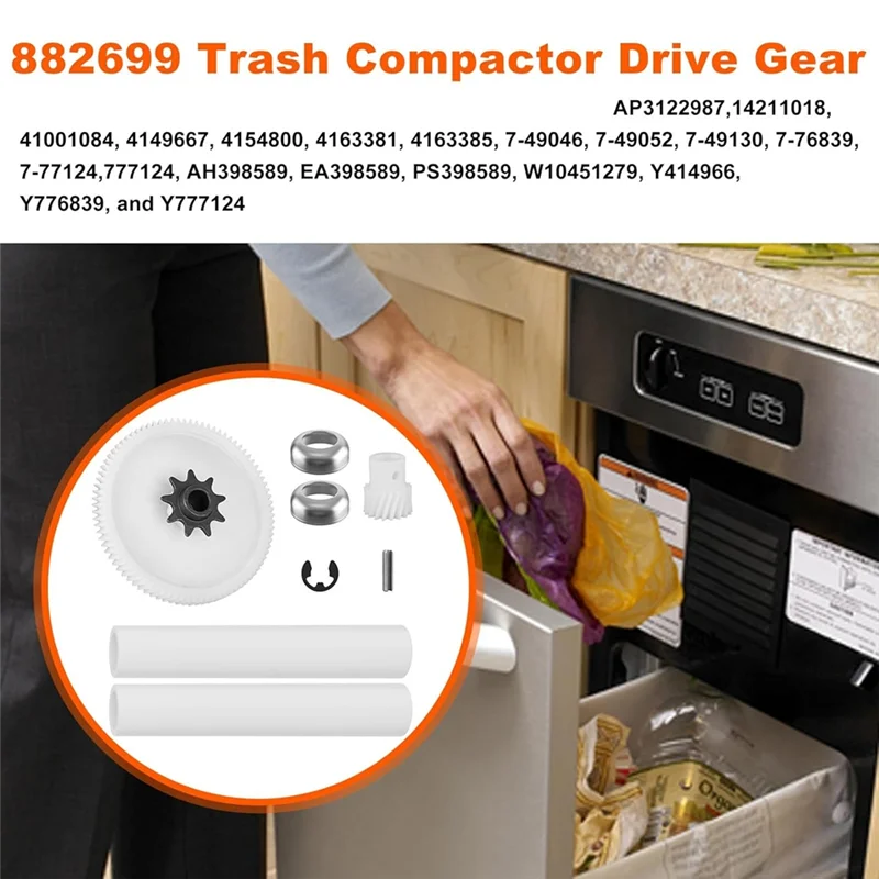 

Обновленный ABJI 882699 для Whirlpool Maytag Kitchenaid Kenmore, запасной комплект приводных шестерен 41001084 777124 PS398589 W10451279