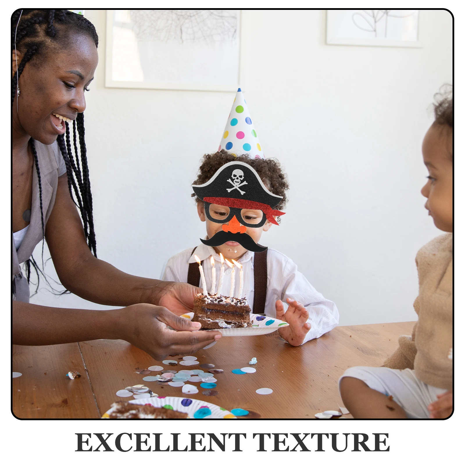 

Pirate Eyeglass Mask Chic Comfortable Durable for Halloween Masquerade Carnival Cosplay Events Pirate Mask Halloween Party Decor