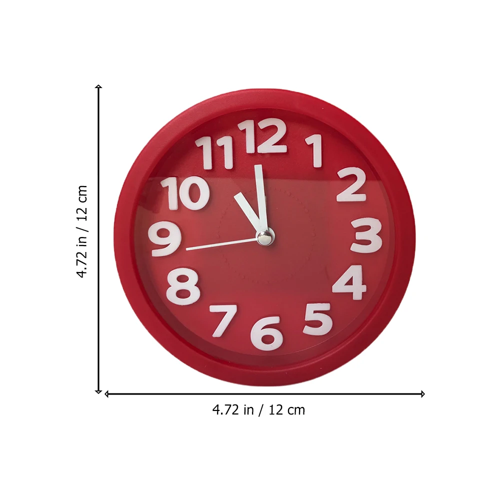 

Mini Desktop Bedside Silent Alarm Clear Numbers Cute Table Mute Plastic Clock Home Office Car Decorative Use Alarm Clock