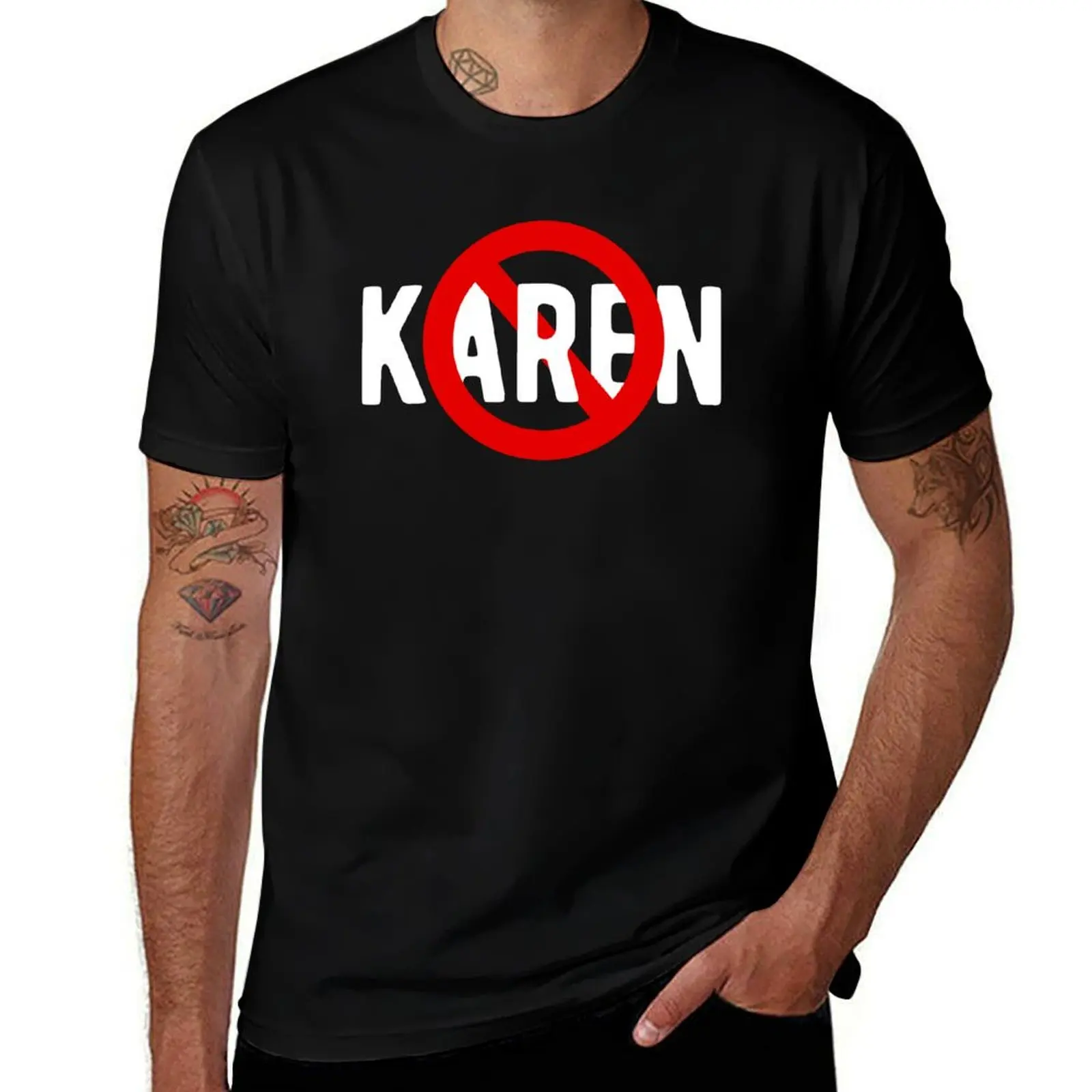 Футболка с дизайном Anti Karen для любителей забавных мемов с Карен, простая повседневная хлопковая футболка с короткими рукавами