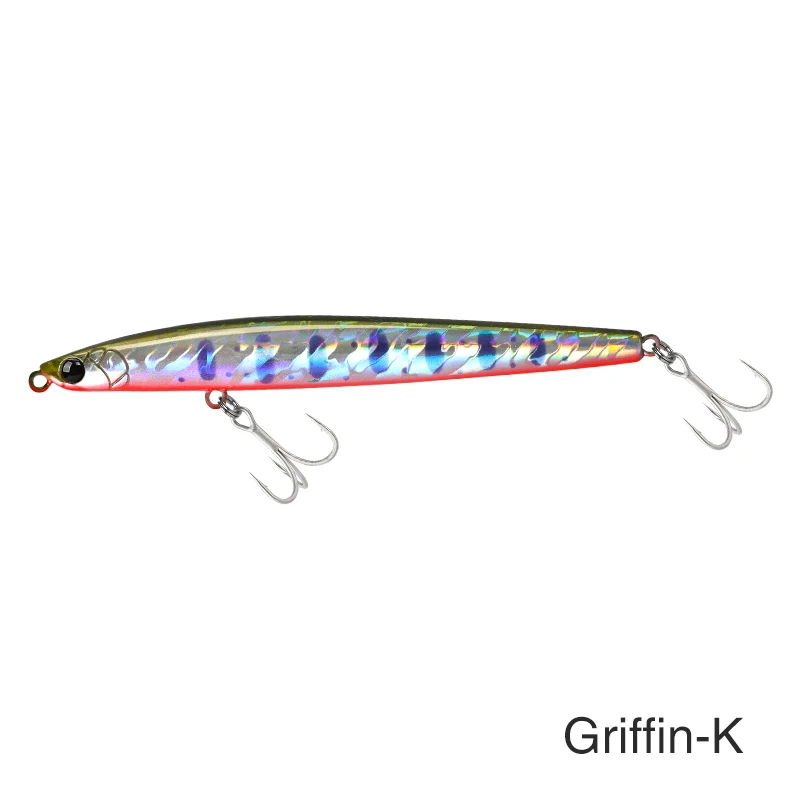 TSURINOYA Zinkend Pencil GRIFFIN 115S Lange Werp Max 80m Slank Tungsten Systeem 115mm 20g Zoutwater Vis Aas Hard Bait Model