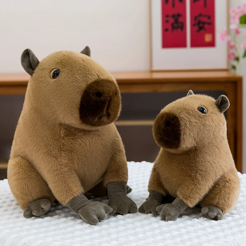 12-30CM Schöne Capybara Plüsch Spielzeug Kawaii Capybara Plushie Kissen Gefüllte Weiche Tier Puppe Capybara Spielzeug Anhänger Spielzeug geschenk – Detail 9