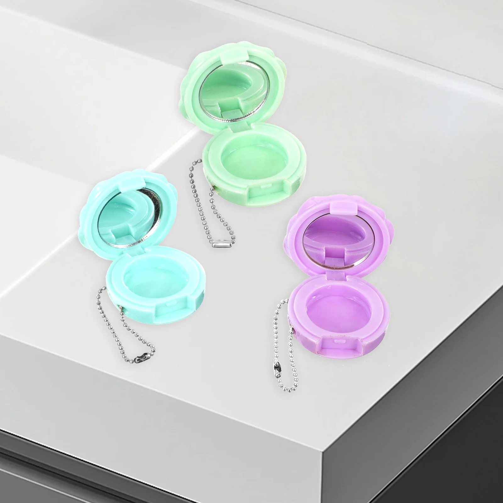 

4Pcs Case Travel Makeup Container Sealed Lipstick Storage Compact Powder Holder Empty Palette Eyeshadow Case